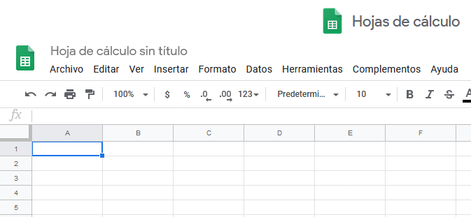 Google Sheets nueva hoja