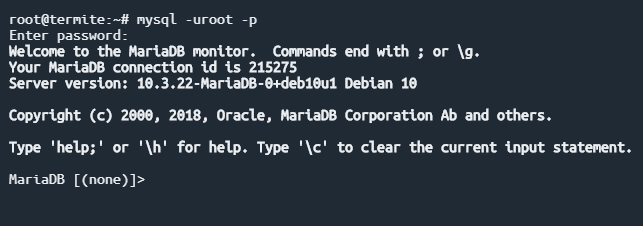 mysql shell