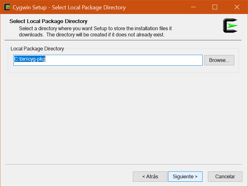cygwin installer packages directory