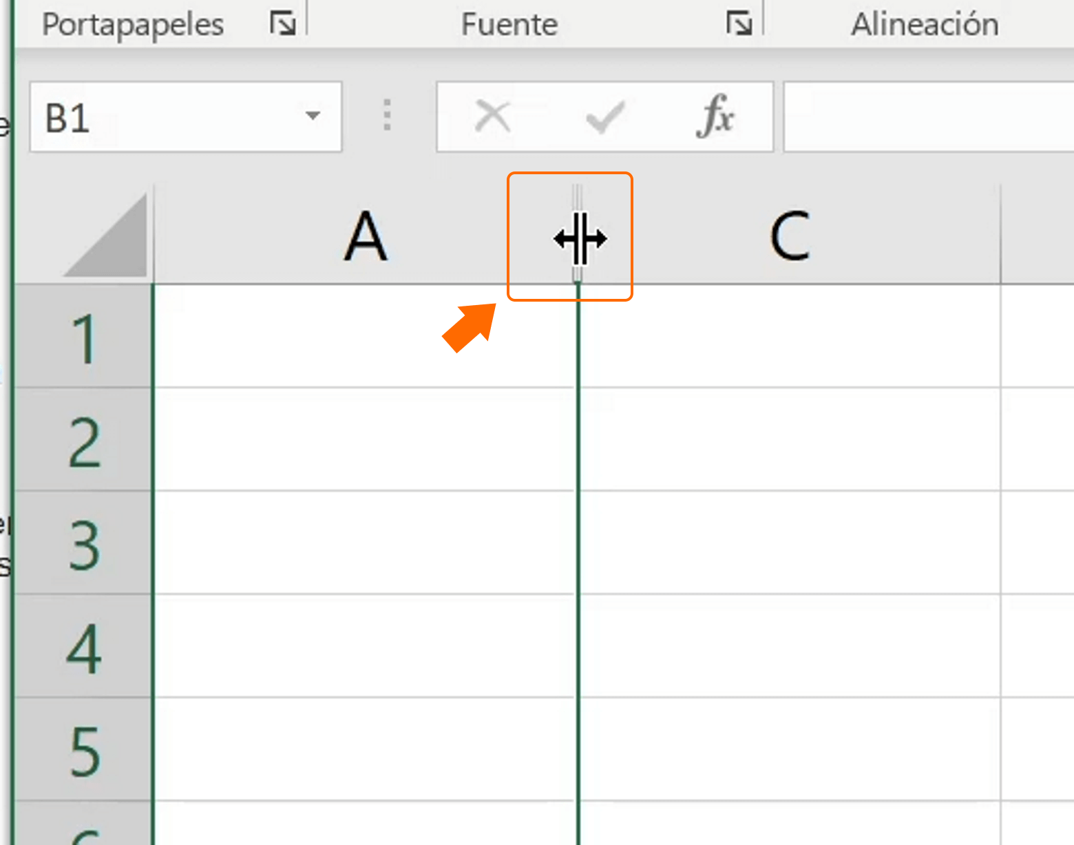 excel mostrar columna