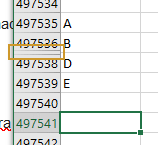 excel fila oculta
