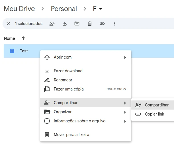 Google Drive Compartir