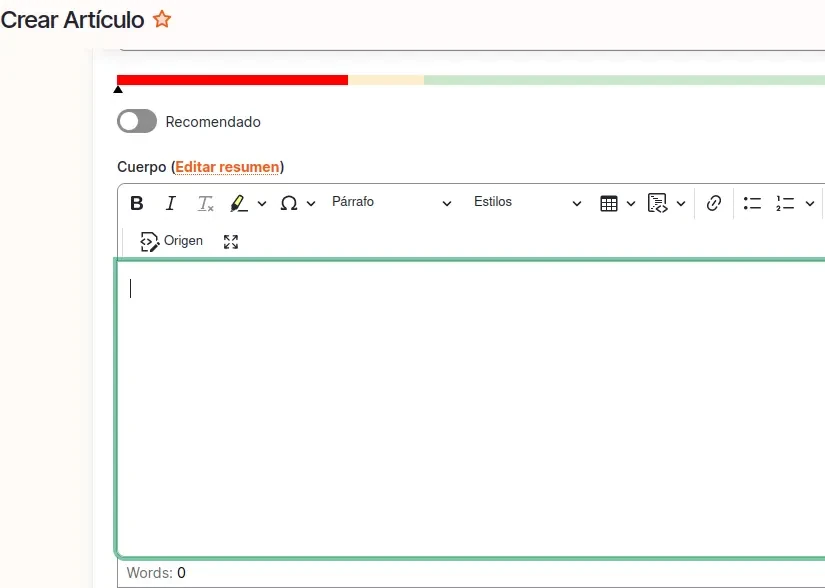 Drupal CKEditor 5 Word Count