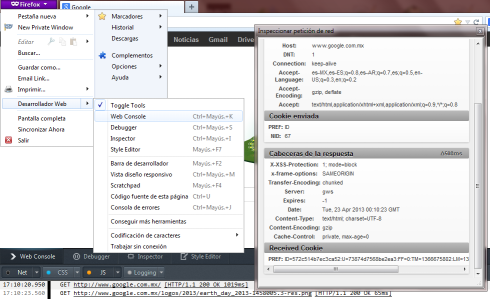 firefox dev tools